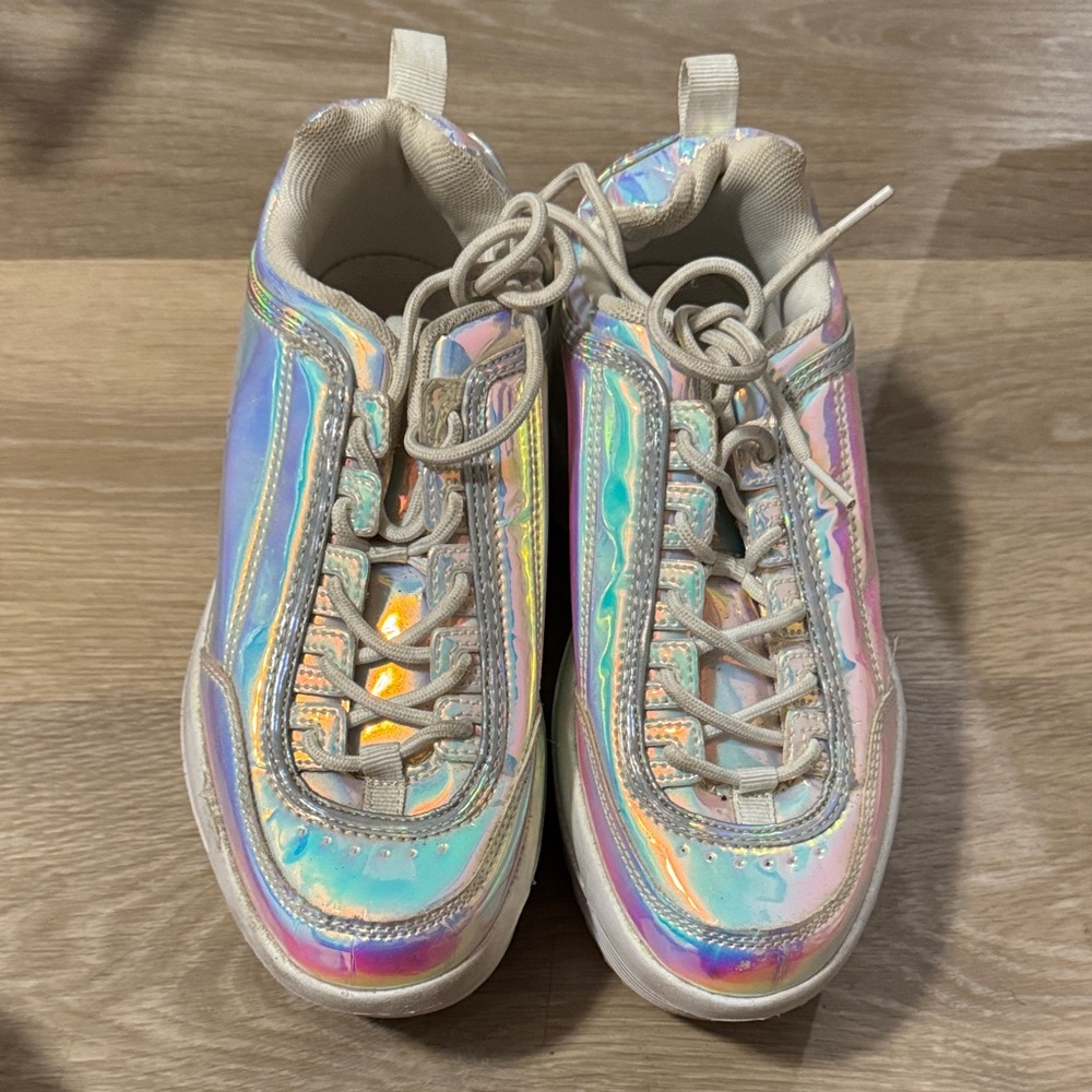 Holographic Platform sneakers